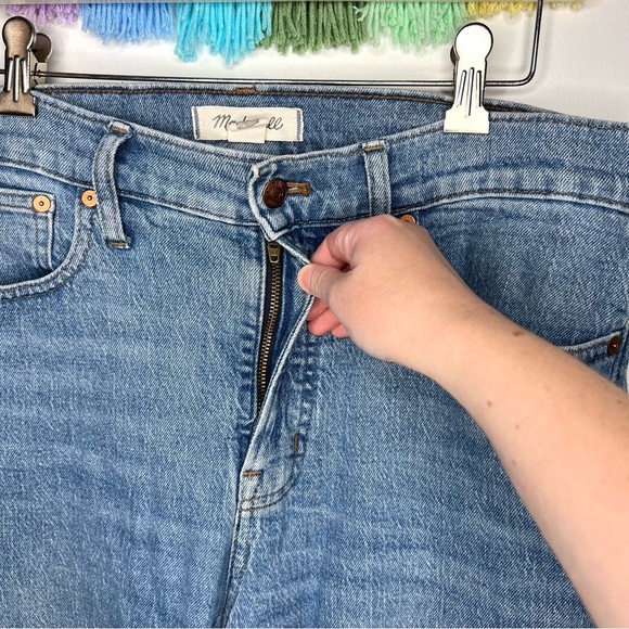Madewell High Rise Light Wash The Perfect Vintage Jean Frayed Hem Size 29 Tall - Picture 4 of 15